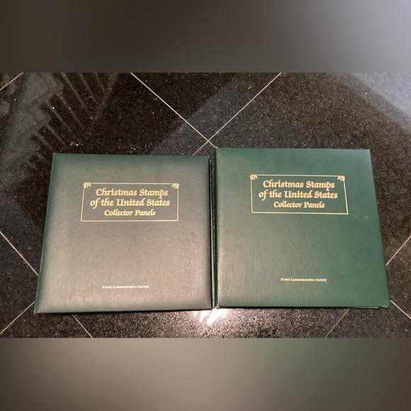 Bundle 2 Christmas Stamp Collector Panels binders - Picture 1 of 11